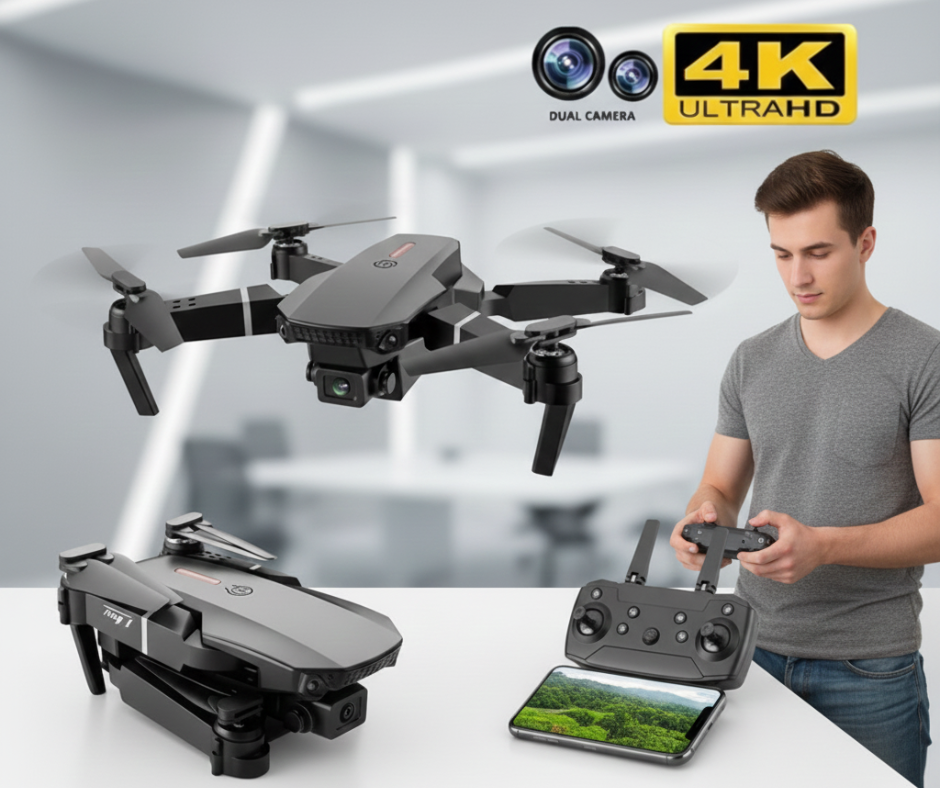 Drone 998 Pro con Cámara Dual 4K + Transmisión WiFi 2.4GHz
