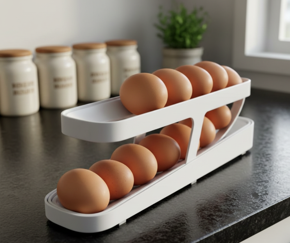 Dispensador de Huevos 2 Pisos - Organización Inteligente para tu Cocina